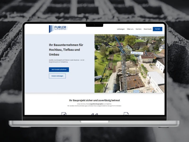 Webseite von Furler Bau