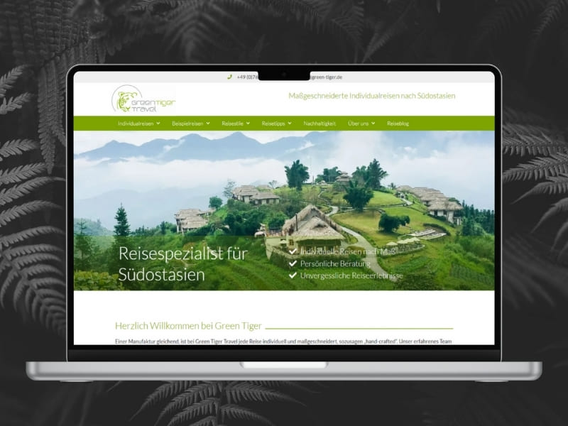 Website von GreenTiger