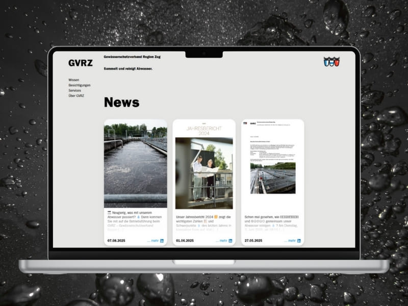Webdesign für GVRZ