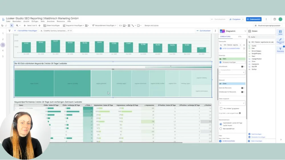 Screenshot aus Modul 5 des Online-Kurses über das Looker Studio