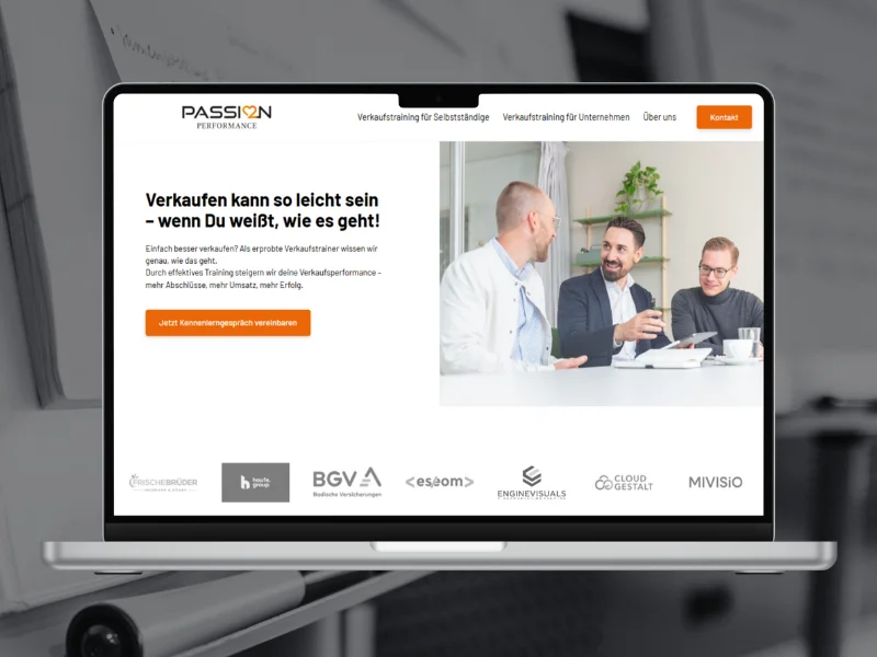 Webseite von Passion Performance